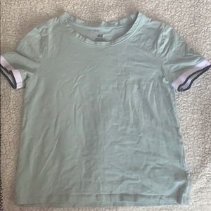Light Mint Green Tee for Girls 10-12